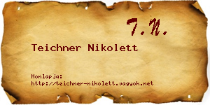 Teichner Nikolett névjegykártya